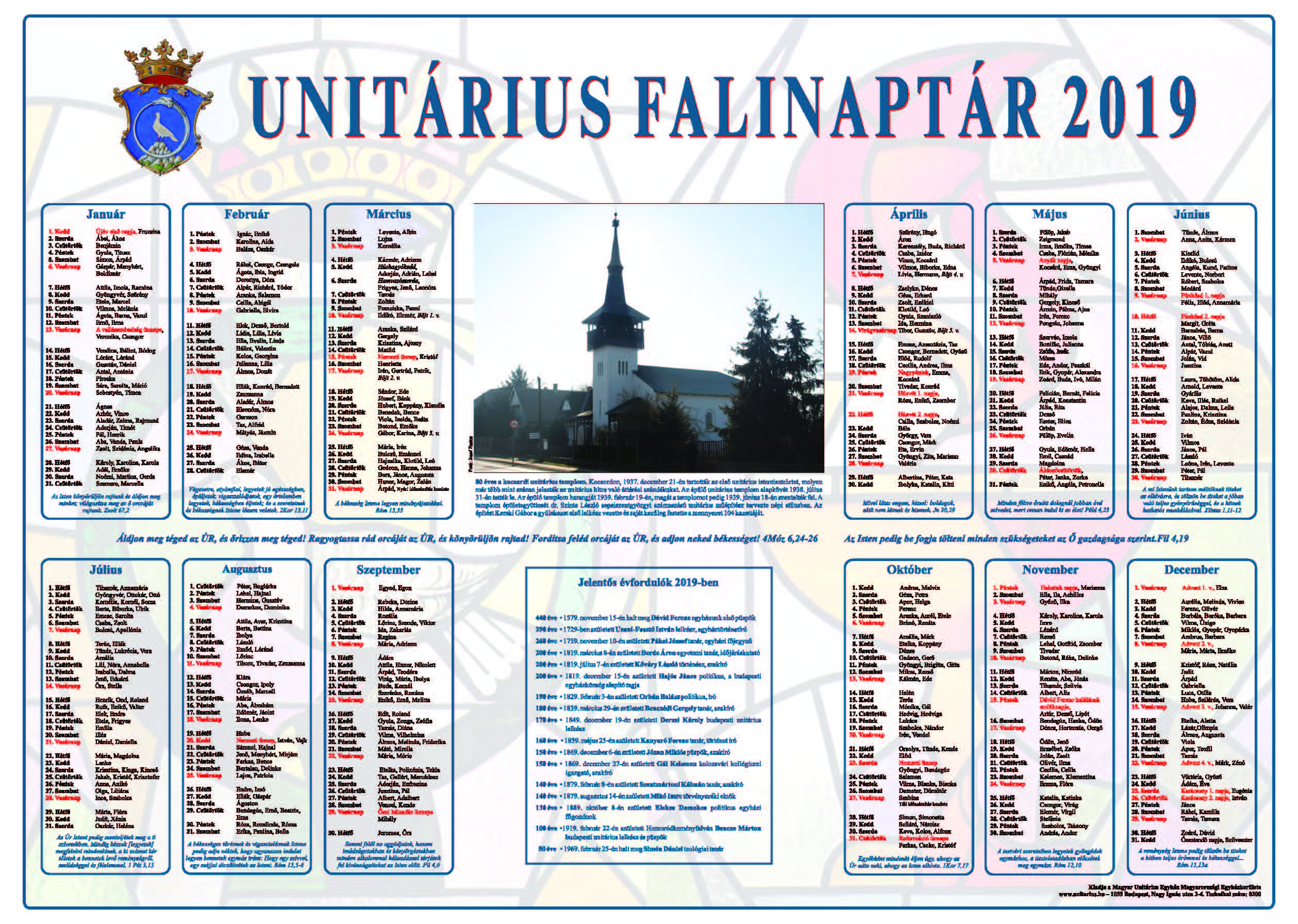 Falinaptár 2019